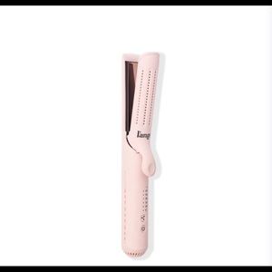 L’ange Le Duo hair curling iron/straight iron pink